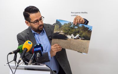 Somos Melilla denuncia el vertido incontrolado de residuos en zonas verdes